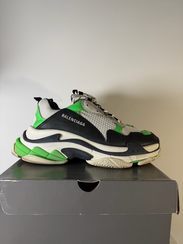 Balenciaga Triple S Sneakers - Green, Black, White - photo 2