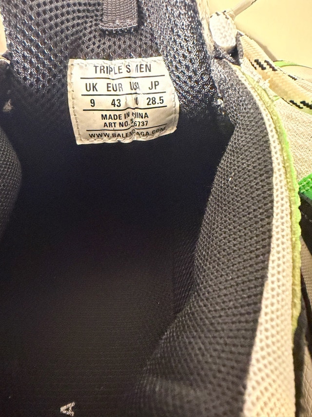 Balenciaga Triple S Sneakers - Green, Black, White - photo 5