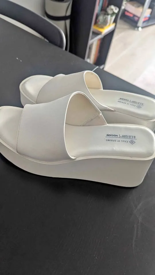 White Platform Sandals thumbnail