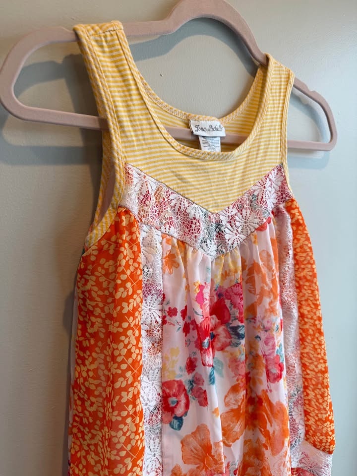 Girls Size 10 Colorful Spring & Summer Flowy Dress $12 - photo 2
