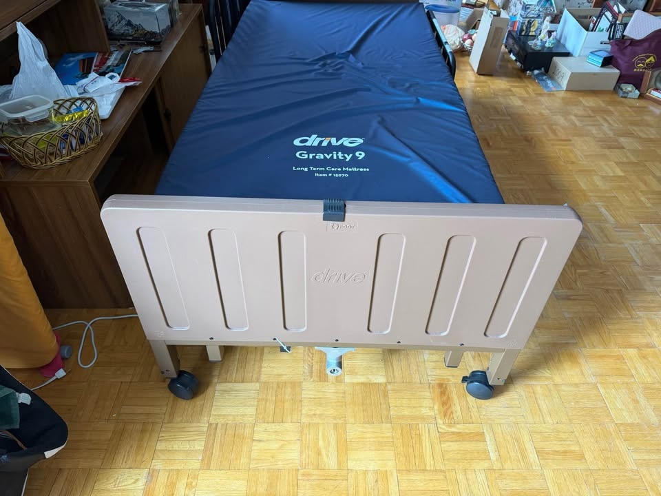 Electric Hospital Bed + Drive Gravity 9 Mattress - Like New - photo 2