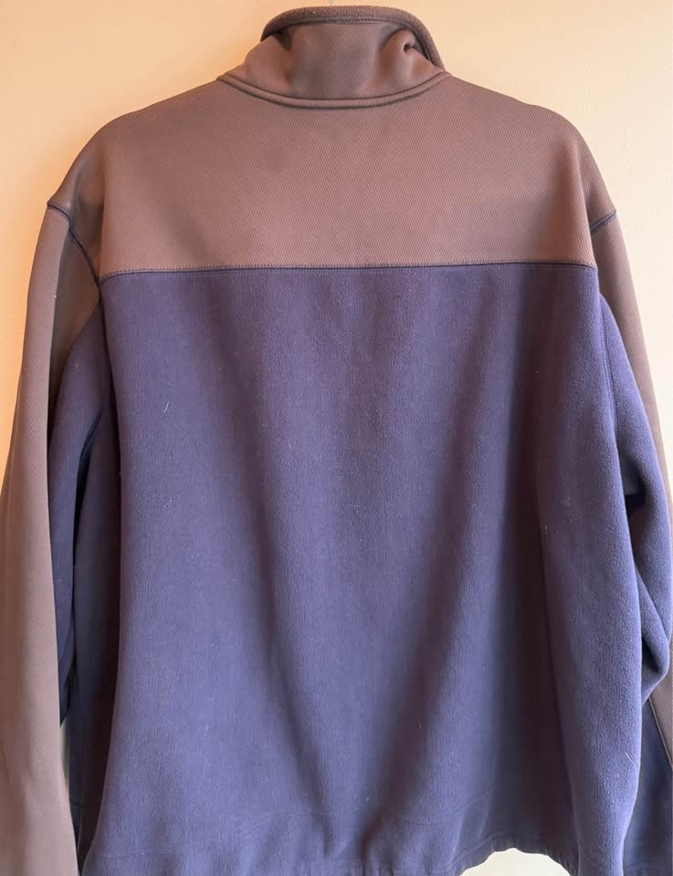 Men's XL Zip Up Fleece Navy Blue & Grey Tek Gear - photo 5