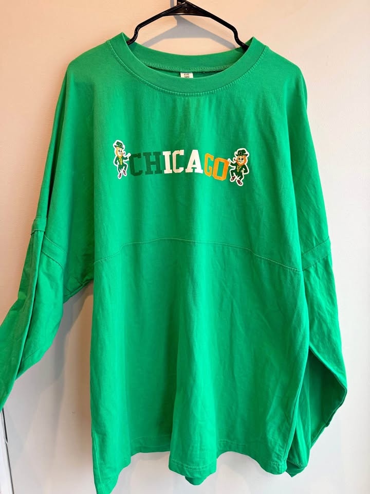 Women’s 2XL Green Southside Irish Leprechaun Shirt $25