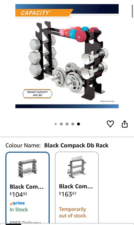 Marcy Weight Storage Organizer Racks for Dumbbells, Kettlebells, - photo 3