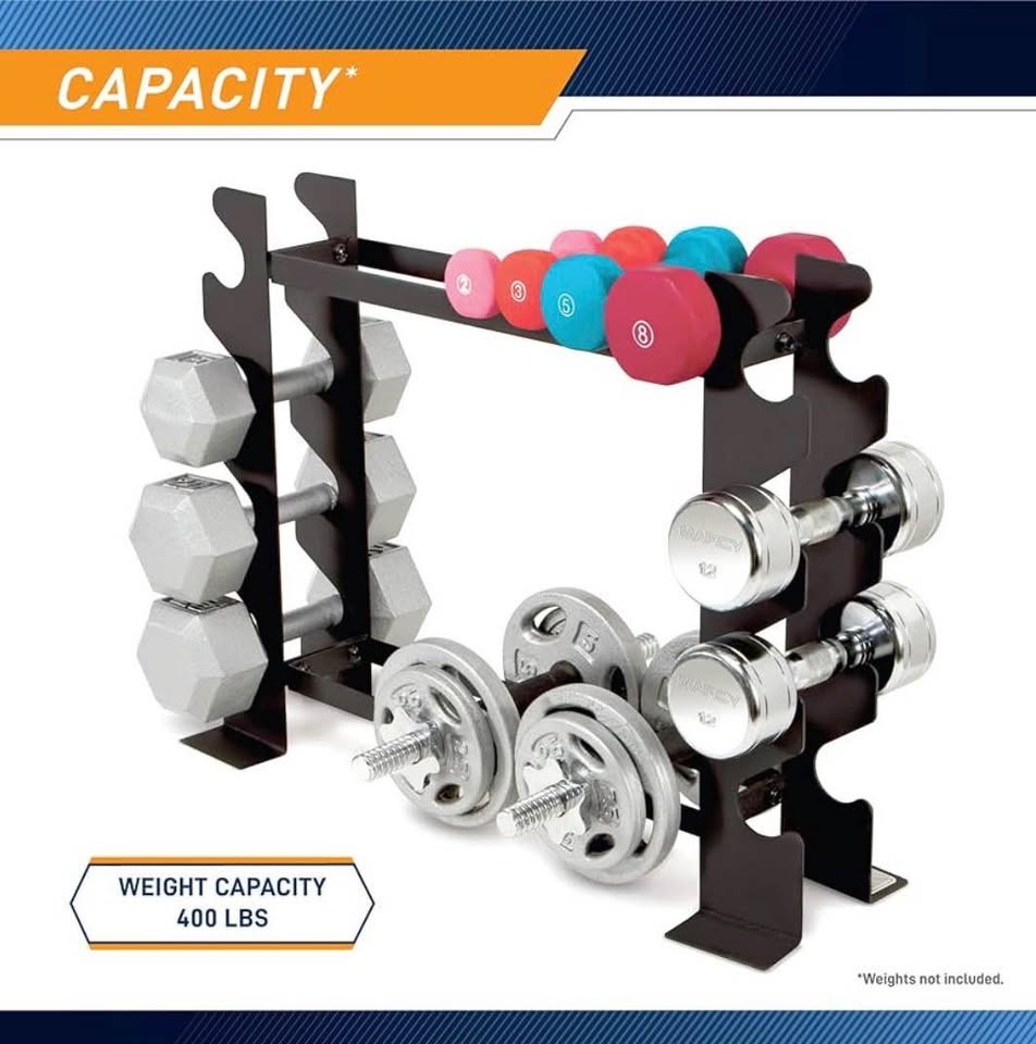 Marcy Weight Storage Organizer Racks for Dumbbells, Kettlebells, - photo 5