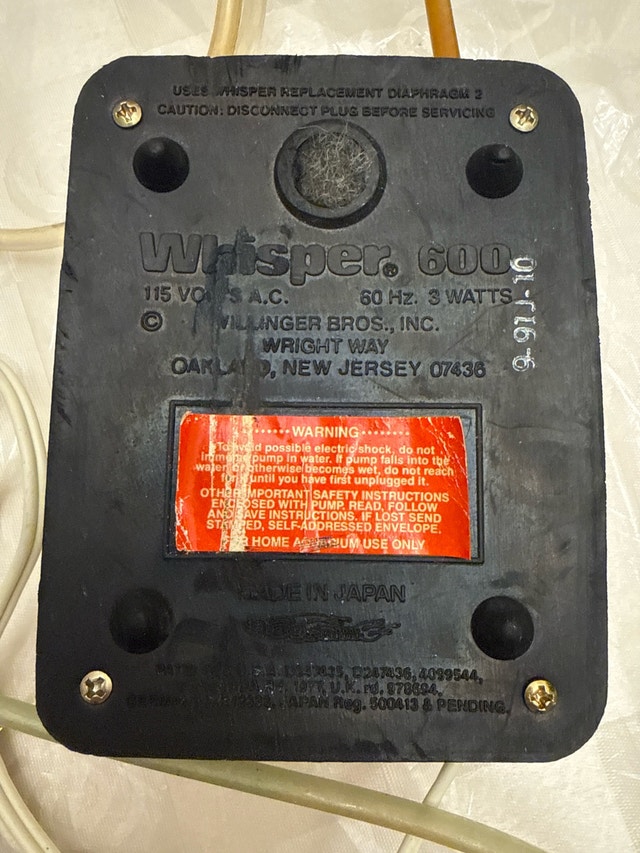 Second Nature Whisper 600 air Pump - photo 2