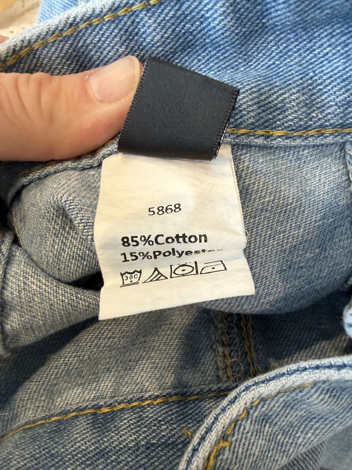 Women’s Small Denim Button Front Jean Skirt $8 - photo 3
