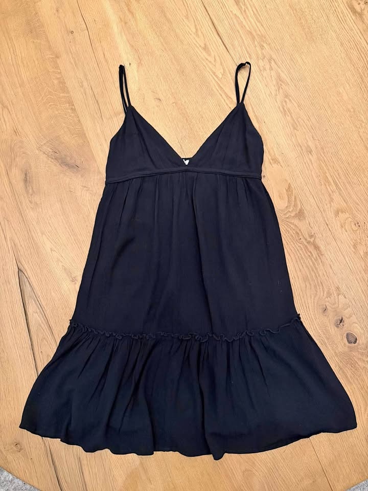 Garage babydoll dress in black
