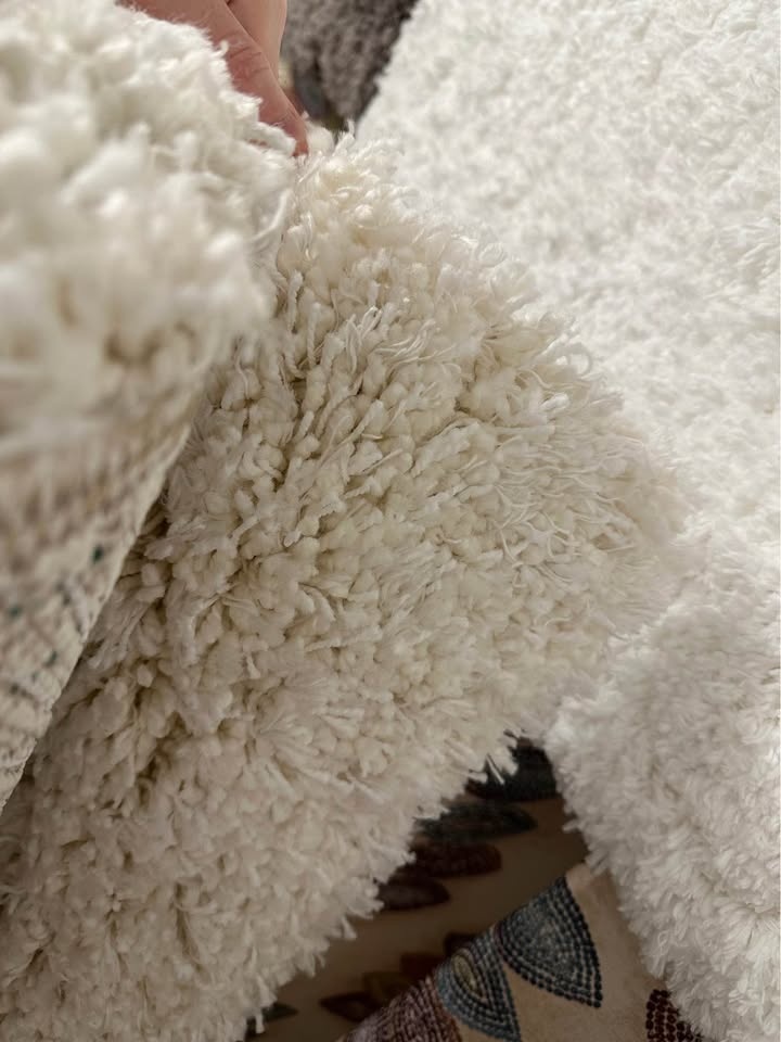 VOLLERSLEV Rug, high pile, white, 160x230 cm - photo 3