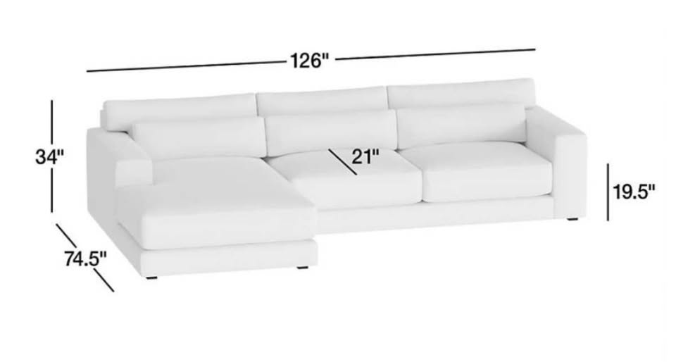 Crate & Barrel 2-Piece Sectional Sofa - photo 5
