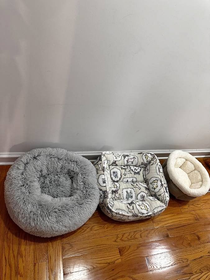 Pet Bundle Sale: 3 Beds + Toys + Bowls + Training Pads