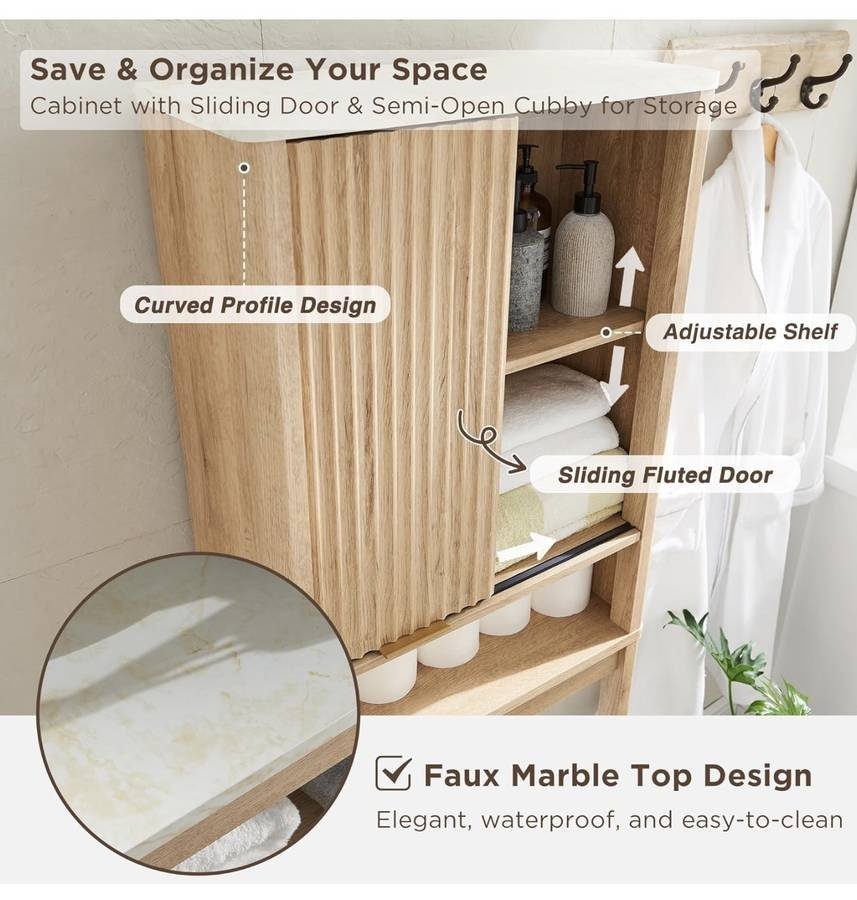 Over The Toilet Storage Cabinet - photo 4