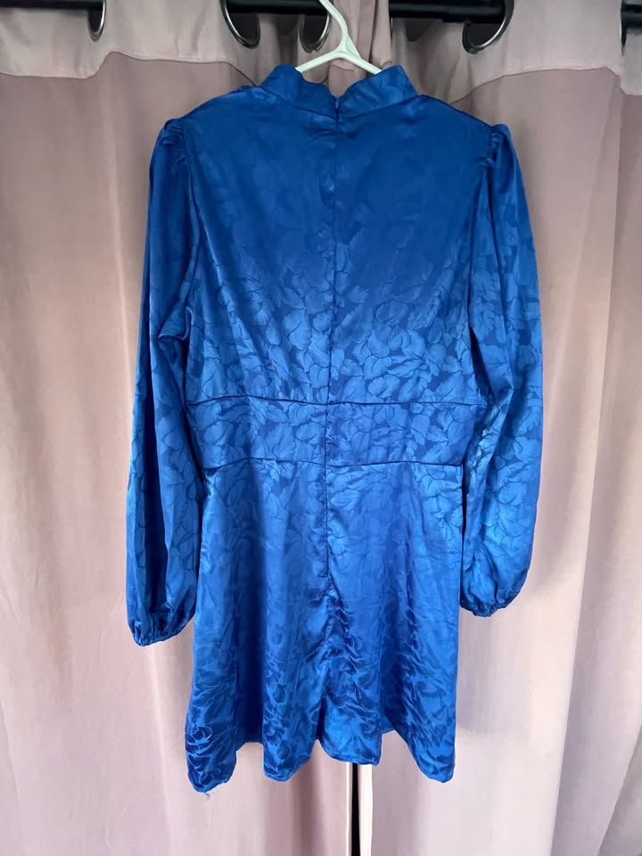 Nasty Gal Jacquard Blue Mini Dress - photo 4