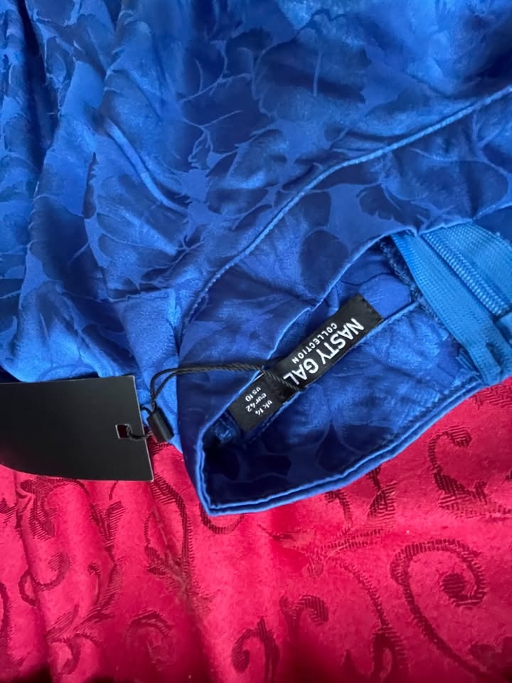 Nasty Gal Jacquard Blue Mini Dress - photo 5