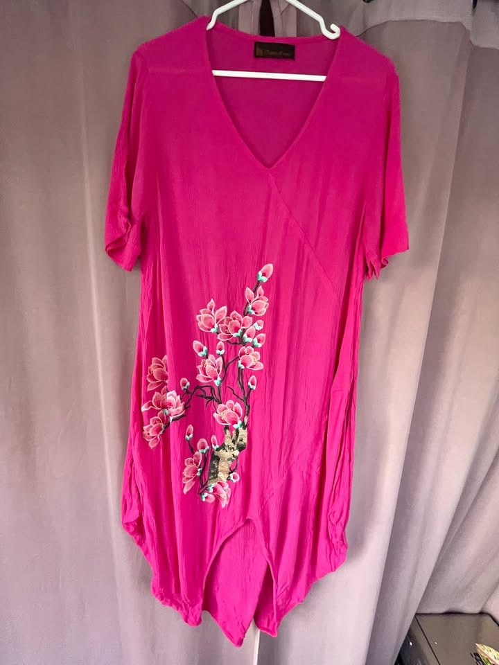 Cotton Amour Pink Summer Dress