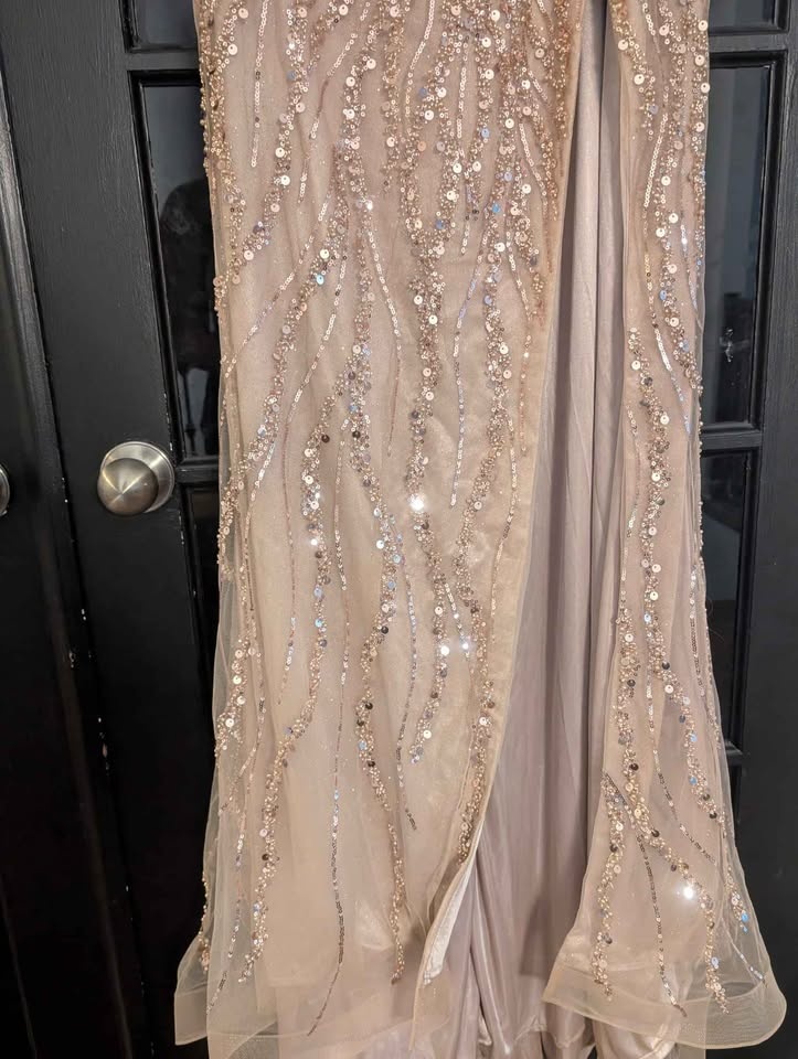 Champagne Gold Ladivine Prom Dress - photo 5