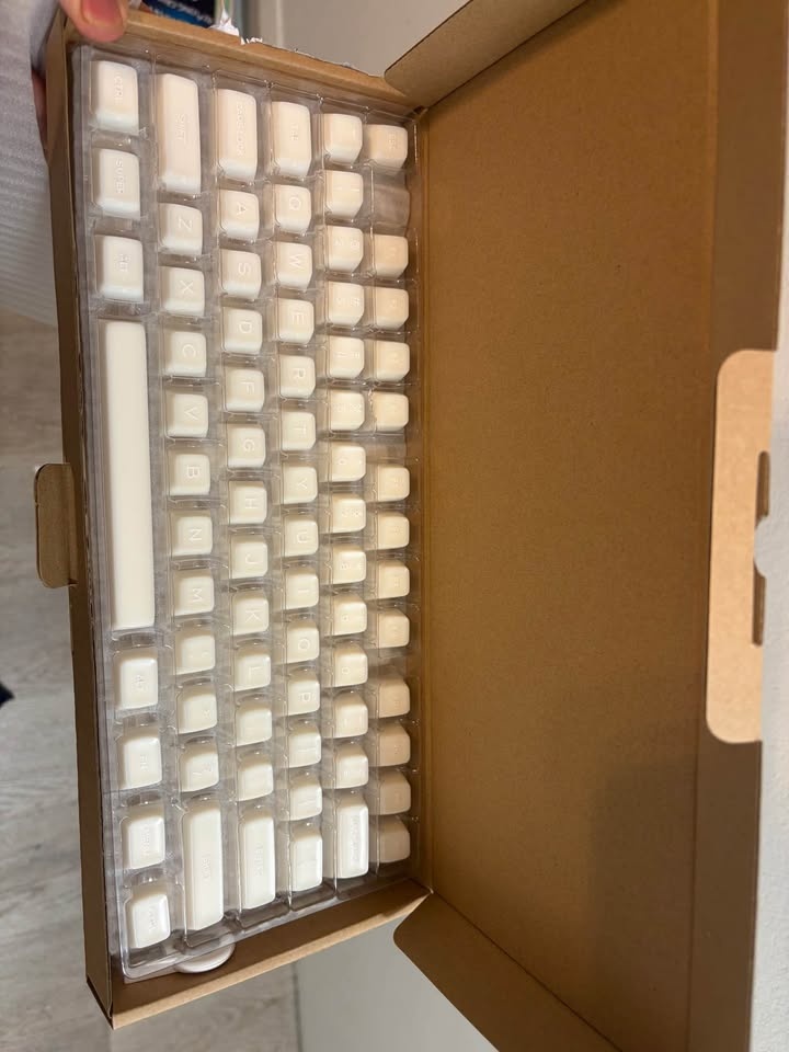 New White jade PBT keycaps - photo 2