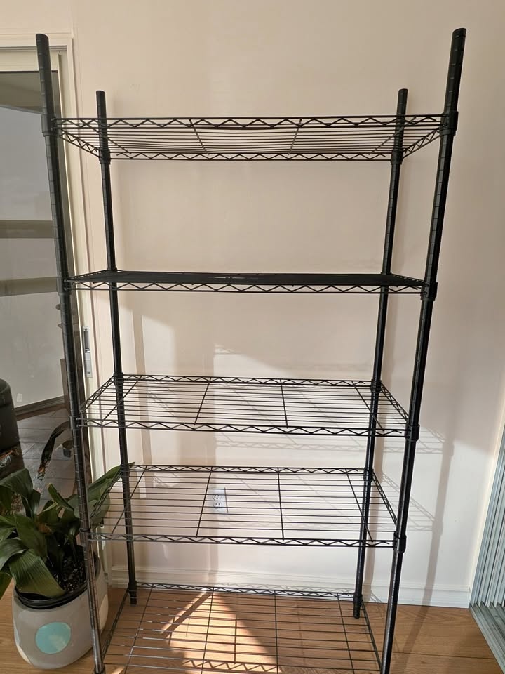 Black Shelf Storage Unit