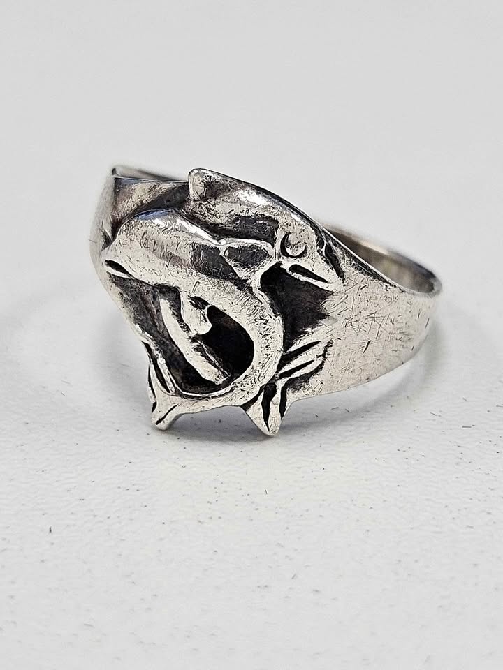 Sterling Silver Dolphin Ring