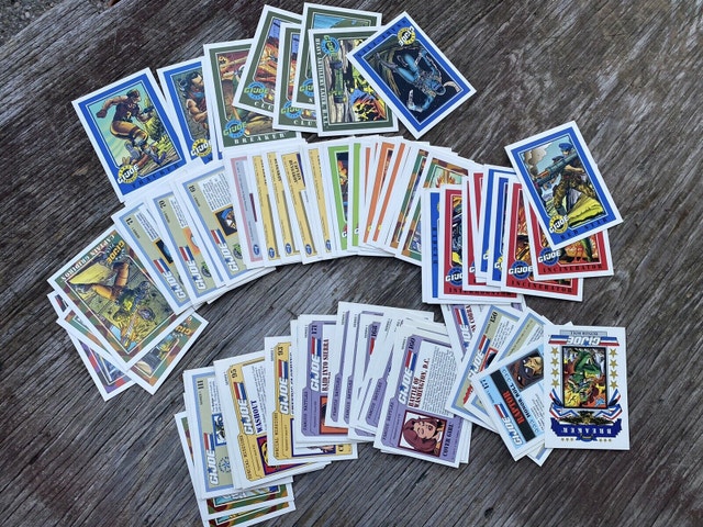 Stack of G.I. Joe cards. - photo 2