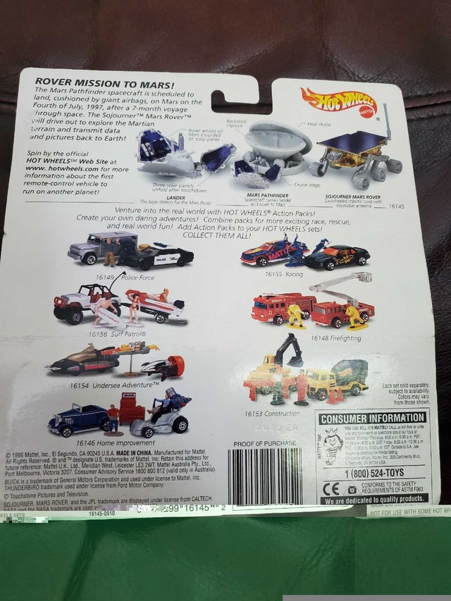 Hot Wheels JPL Sojourner Mars Rover New in Box - photo 3