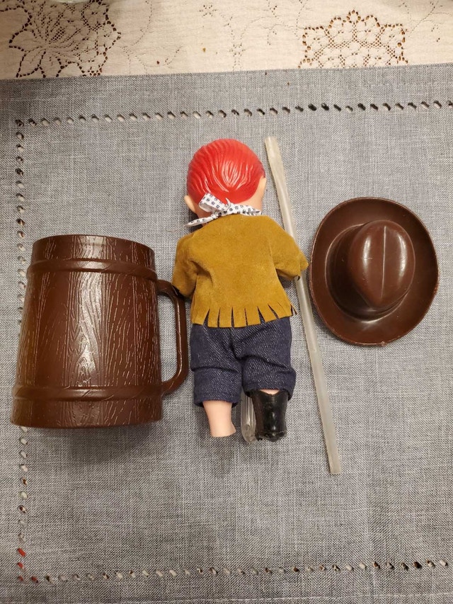 Vintage Kenner Sip-Along Sam Doll with box and cup - photo 2