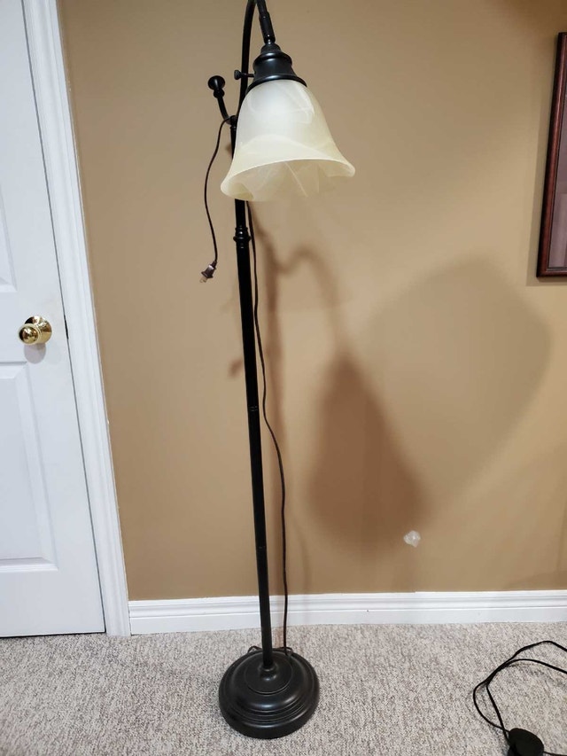 Aged Bronze Goose-neck Floor Lamp - photo 2
