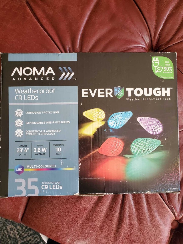 4 NOMA Advanced EverTough Weatherproof C9 LED Light Strands