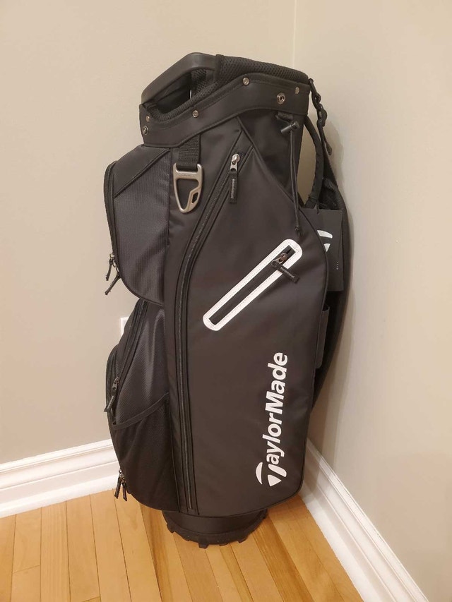 New TaylorMade Classic Cart Bag - Black w/ White accent Golf Bag