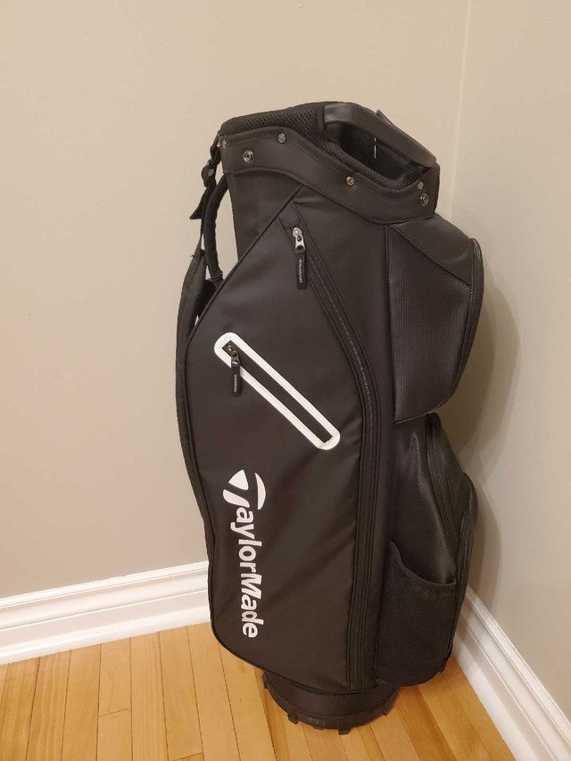 New TaylorMade Classic Cart Bag - Black w/ White accent Golf Bag - photo 2
