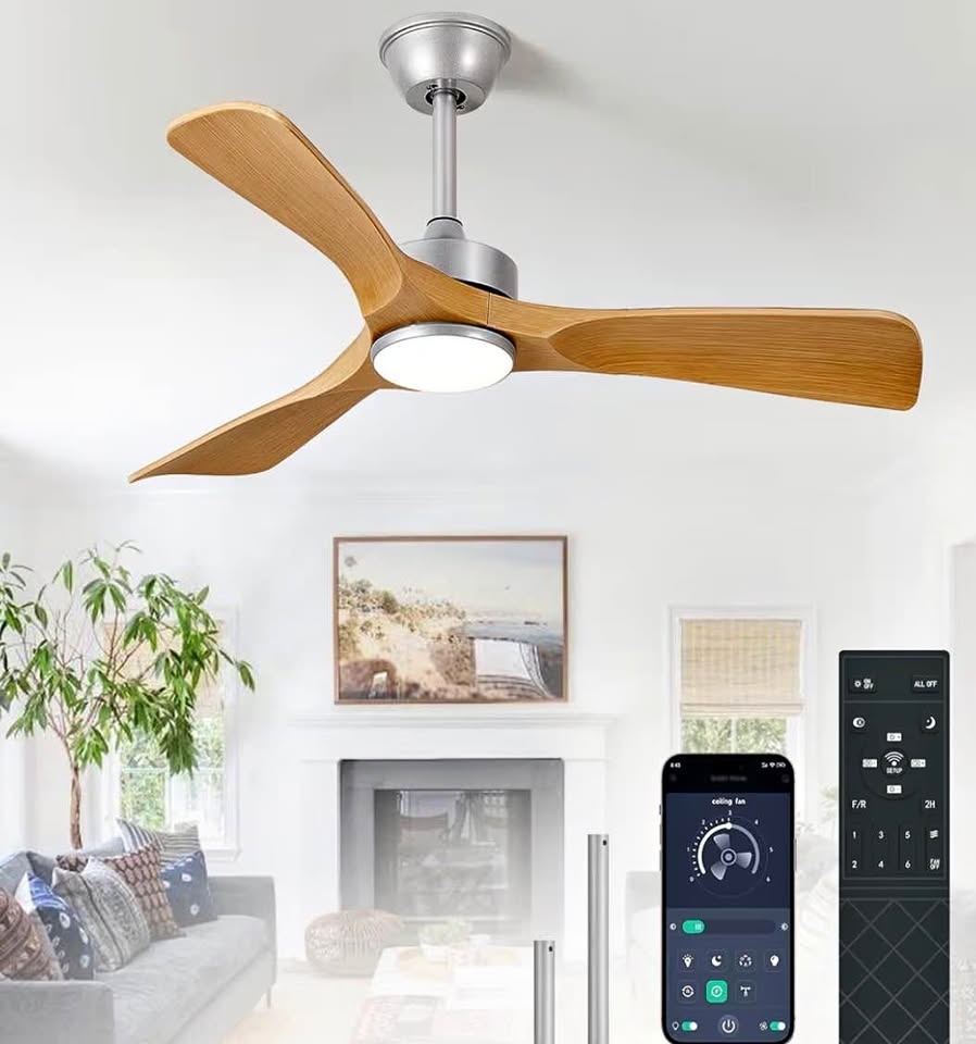 42” Ceiling Fan with Lights and Remote – Low Profile Modern Fan