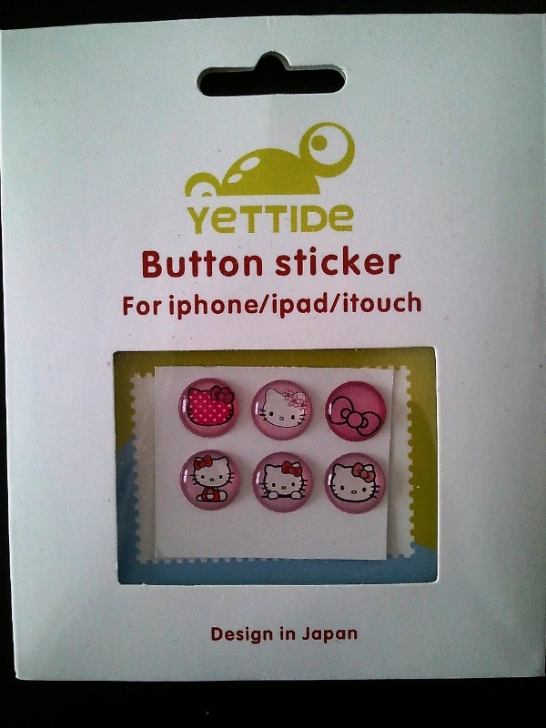 Brand New Hello Kitty Home Button Stickers for iPhone, iPad