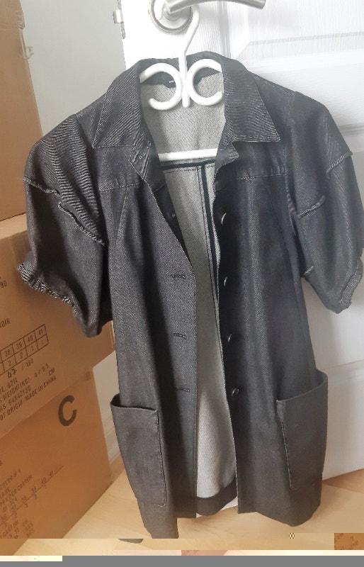 Authentic MiuMiu Black Denim Outercoat Jacket - photo 2