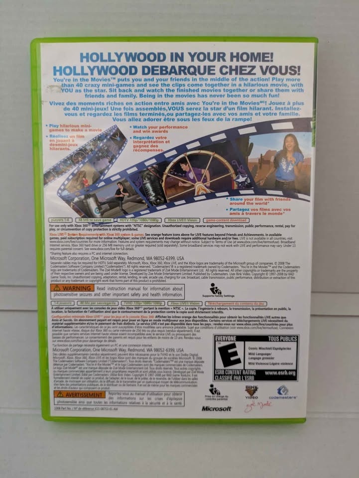 You're in the Movies Codemasters Xbox 360 - photo 3