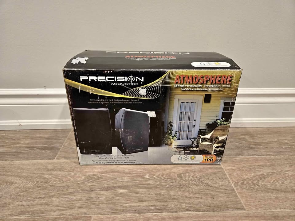 LIKE NEW! Precision Acoustics Outdoor Speakers – Never Mounted!