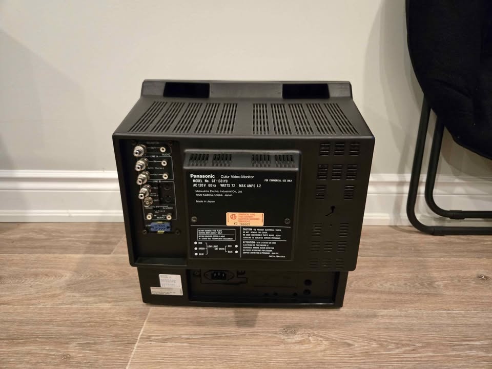 Panasonic CT-1331YC 13" Professional Color Video Monitor - Retro - photo 4
