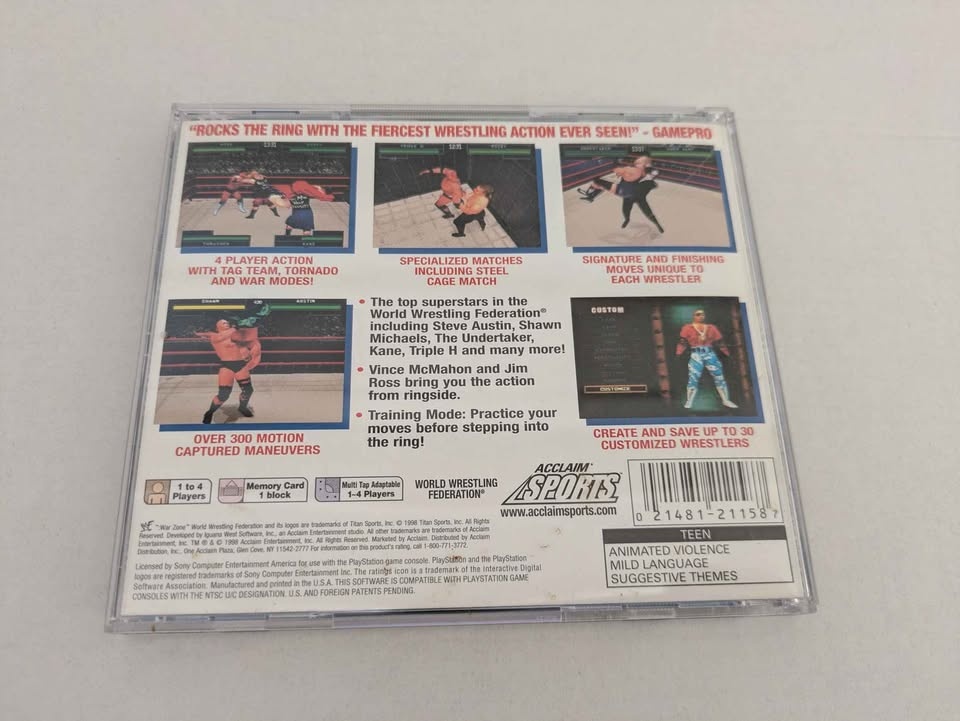 WWF Warzone Sony Playstation 1 - photo 3