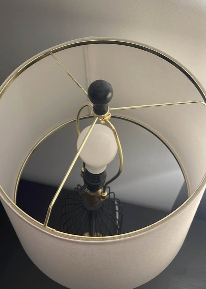 Modern Black & Gold Table Lamps Pair - photo 3