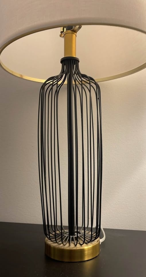 Modern Black & Gold Table Lamps Pair - photo 4