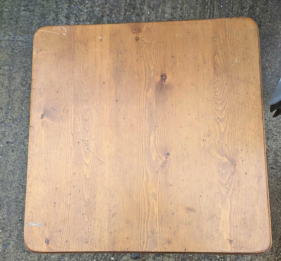 Sturdy Vintage Pine Coffee Table
