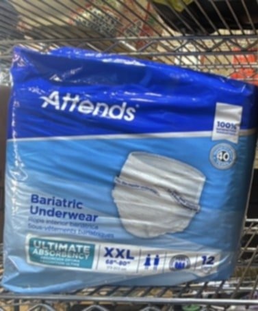 Attends Bariatric Underwear Unisex XXL - 10/PK - photo 2