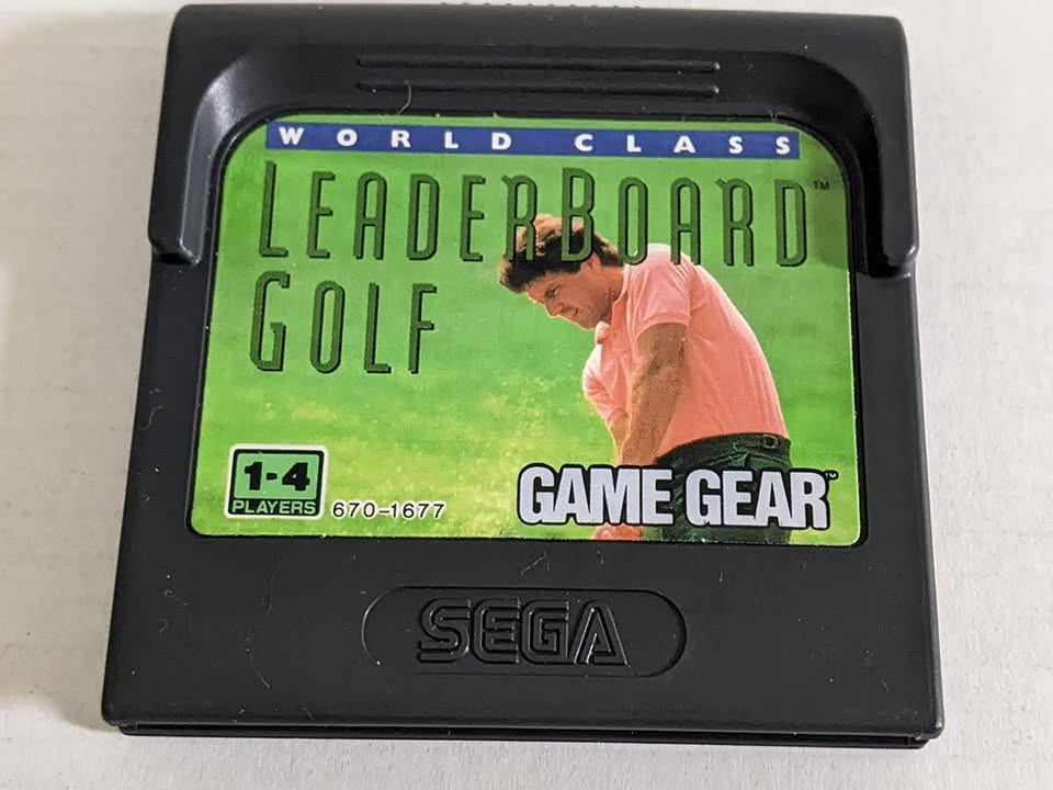 Sega Game Gear World Class Leaderboard Golf Cartridge