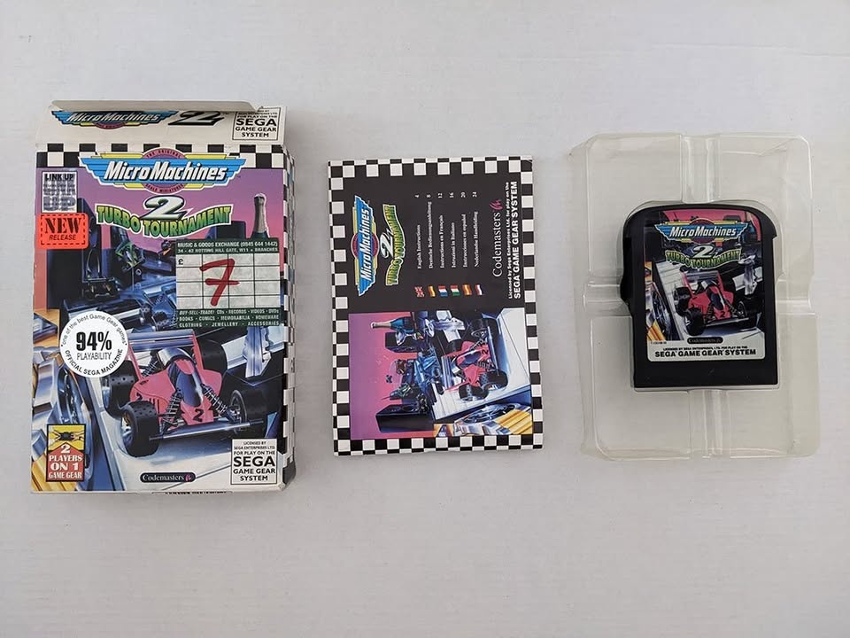 Sega Game Gear Micro Machines Turbo Tournament 2 CIB