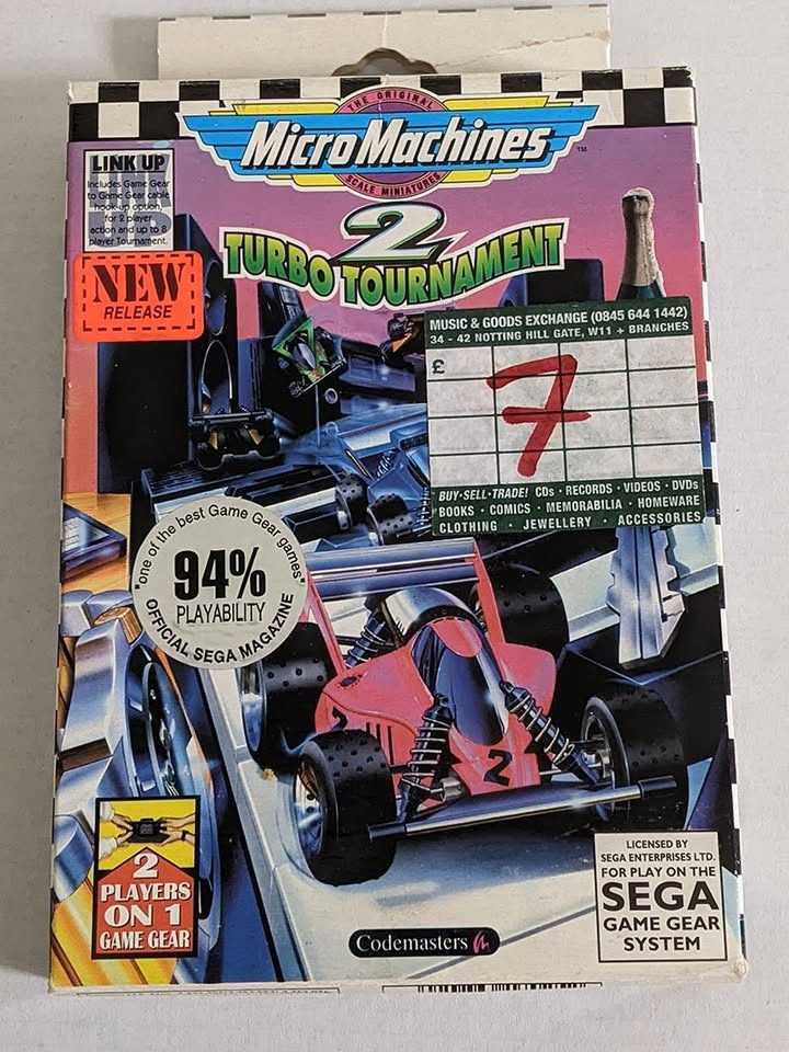 Sega Game Gear Micro Machines Turbo Tournament 2 CIB - photo 2