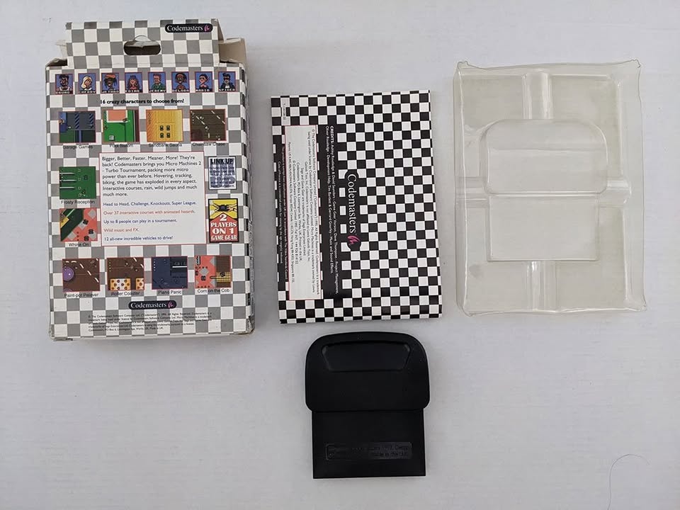 Sega Game Gear Micro Machines Turbo Tournament 2 CIB - photo 5