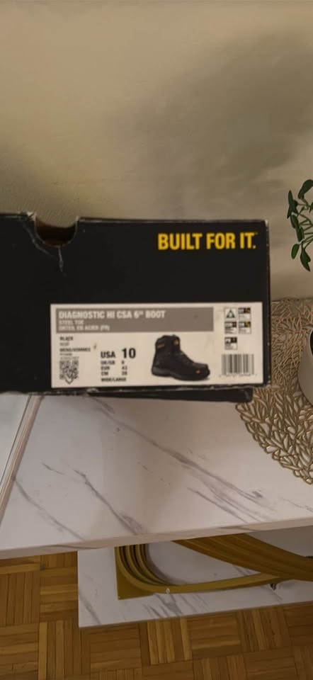 Brand new CAT Diagnostic Hi CSA 6" Work Boots USA 10 - photo 4