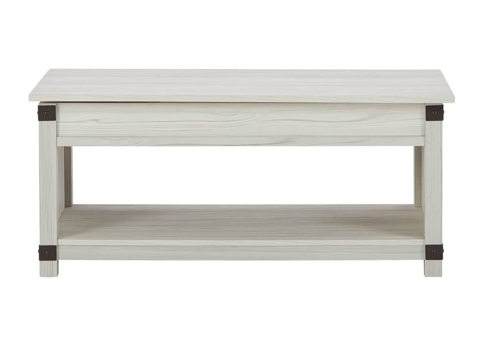 Ashley Furniture "Bayflynn" Lift-Top Coffee Table - Whitewash - photo 5
