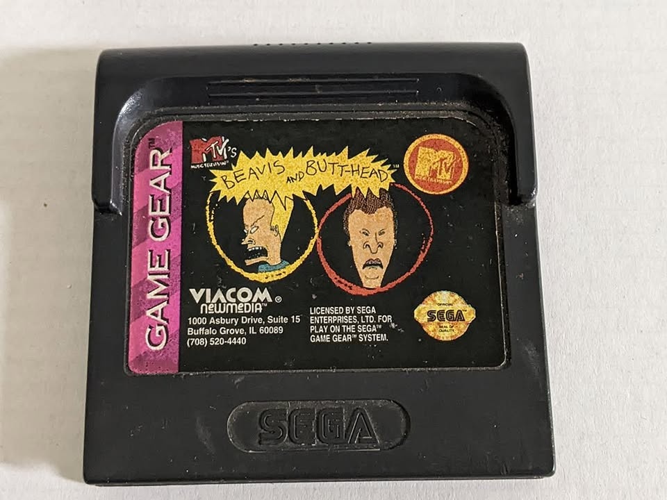 Sega Game Gear Beavis and Butt-Head Cartridge