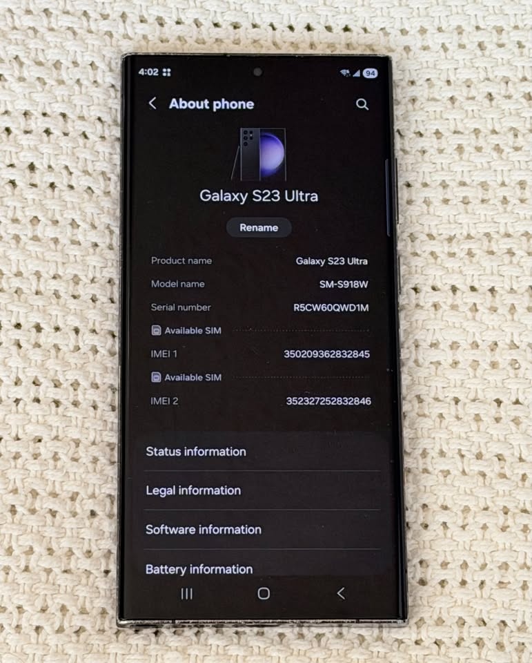256GB Samsung Galaxy S23 Ultra Phone - 9.5/10 Condition - photo 2