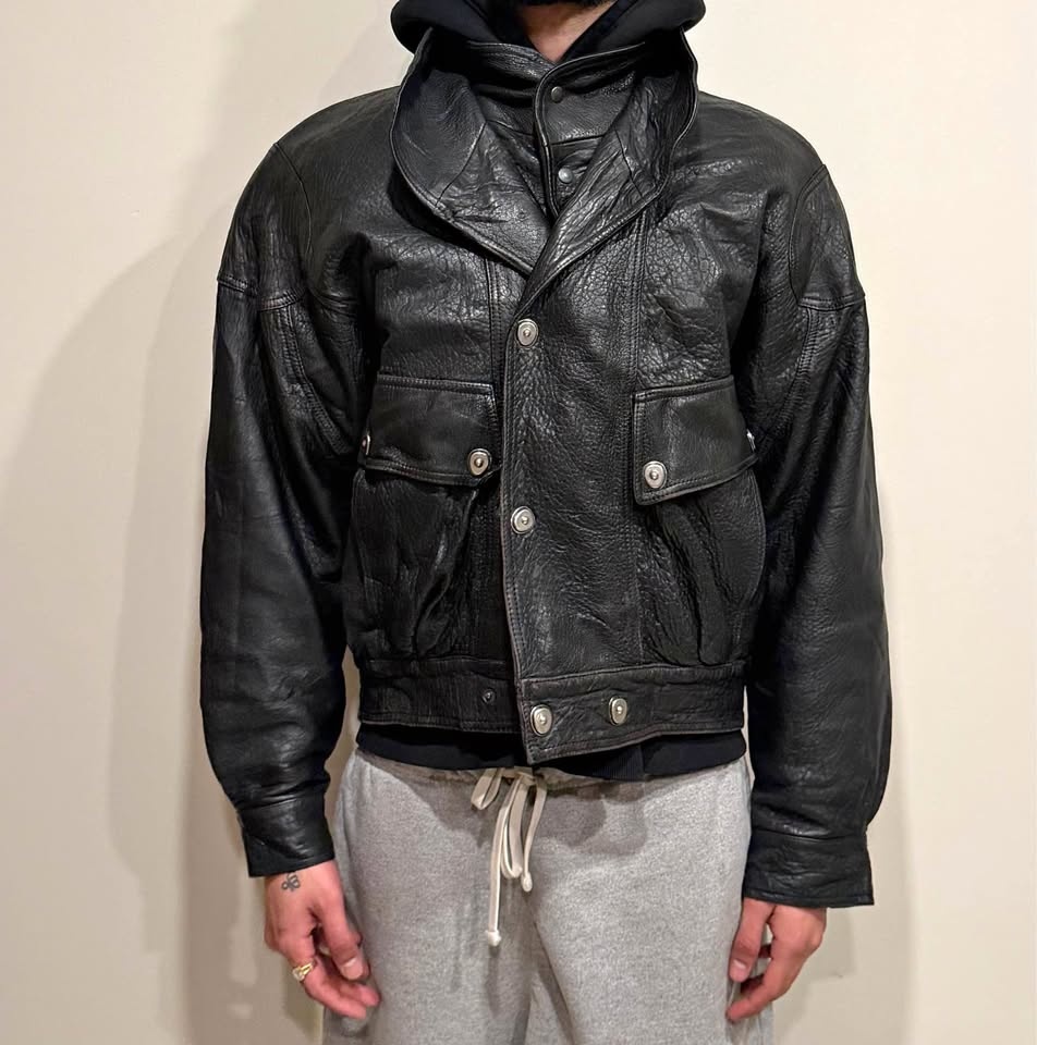 Vintage heavyweight leather jacket